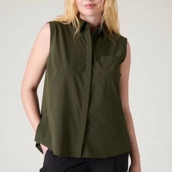Athleta Tops - NWT Athleta Olive Green Everlasting Tank Top Size Womens 3X
